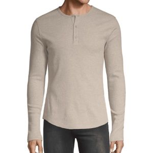 NEW Vince Rib Long Sleeve Henley XXL